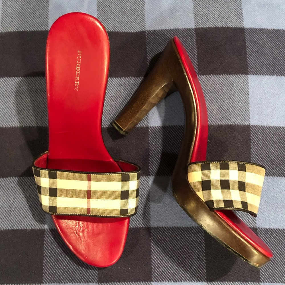 Burberry Classic Print Heels - Picture 2 of 7